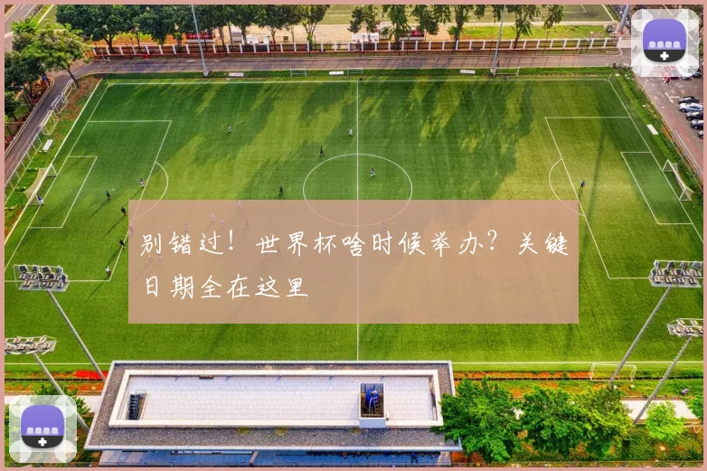 别错过！世界杯啥时候举办？关键日期全在这里